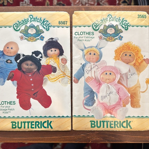 🩷KIDS-Cabbage Patch Kids Patterns Doll Clothes Sets-Butterick, Plaid & See & Sew - Picture 5 of 14